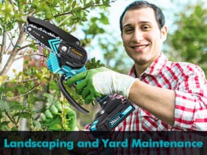 Saker Mini Chainsaw,Portable Electric Chainsaws Cordless,Handheld Chain Saw Pruning Shears Chain Saws for Tree Branches,Courtyard,Household and Garden,Christmas Gifts for Men Dad Husband Women