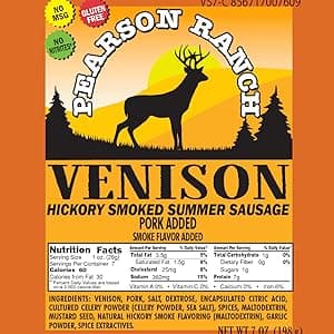 PEARSON RANCH Exotic Meats Ammo Can Gift Set Includes Elk, Buffalo and Venison Summer Sausage and 2 Blocks of Cheese, Cheese and Sausage Box (5 Items Total Inside The Ammo Can)