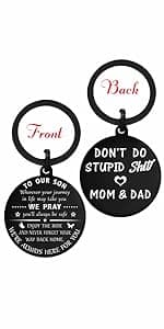 ENGZHI Son Keychain, Son Gifts for Teen Boys, Adult Son Gradution 2025 Present for Birthday Fathers Day Valentines