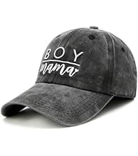 Waldeal Women's Embroidered Baseball Cap Boy Mama Mom Gift Vintage Distressed Dad Hat