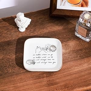 PUDDING CABIN Friend Gifts for Women —No Matter Where We Go, No Matter What We Do, You Will Always Have Me, and I Will Always Have You! —Gifts for Friends Going Away Friendship Ceramic Ring Dish