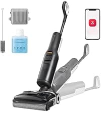 roborock F25 GT Vacuum Mop All in One, Wet Dry Vacuum Cleaner Cordless, 20000Pa Floor Cleaner Machine for Tile Hardwood Wood Vinyl Floor, Edge to Edge Self Cleaning Electric Mop with 180° Lie-Flat