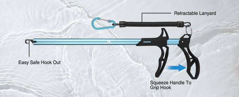 Mossy Oak Fishing Tools Kit- Fishing Plier, Fish Lip Gripper, Multifunctional Fishing Hook Remover with Lanyards Sheath, Saltwater Resistant Fishing Accessories & Equipment, Fishing Gifts for Men