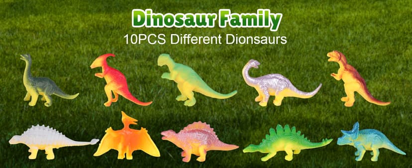 RONSTONE Dinosaur Toys for Boys - Dinosaur Terrarium Kit for Kids - Christmas Birthday Gifts for Boys Ages 4 5 6 7 8 Year Old - Light Up DIY Dinosaur Arts and Crafts for Boy and Kids