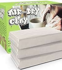 Pottery Wheel for Kids - Complete Pottery Painting Kit Arts and Crafts for Kids Ages 8-12 with 3 Pack Air Dry Clay Art Supplies Toys for Girls Boy Birthday Gift for 6 7 8 9 10 11 12+