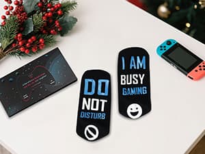 Nucinzua Birthday Gifts For Men,Do Not Disturb Im Gaming Socks for Men,Gamer,Teen Boys Gifts,Christmas Stocking Stuffers