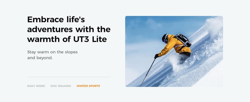 OCOOPA Magnetic Hand Warmers Rechargeable 2 Pack, Electric Handwarmers, Smart Heating UL Certified, 3-Settings,Portable Heater, Ultra Slim Pocket, Hunting Essentials, Gifts for Christmas Men, UT3 Lite