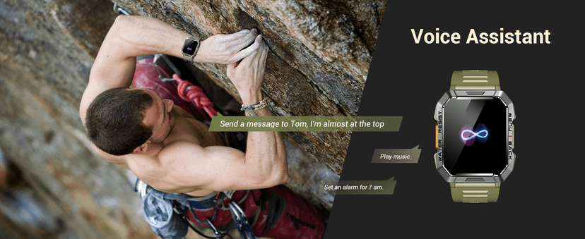 Military Smart Watch for Men (Answer/Make Calls), 2.01'' Smart Watch for Android and iPhone, Fitness Tracker with Flashlight/Compass/100 Days Battery/Heart Rate/Sleep/100+ Sport Modes(2 Straps)