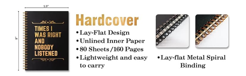 My Favorite Coworkers Gave Me This Hardcover 160 Pages Spiral Notebook, Funny Coworker Leaving Gifts, Sarcastic Farewell Gifts, Goodbye Gifts for Coworker, Coworker Birthday Gift, New Job Gifts