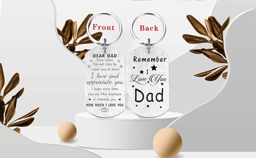 Resdink Dad Gifts from Daughter Son- Remember I Love You Dad Birthday Christmas Fathers Day Keychain