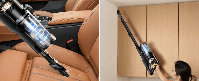 Trucozie Cordless Vacuum Cleaner, Self-Standing Lightweight Stick Vacuum with 50 mins Runtime, Powerful Suction, Anti-Tangle Wireless Vacuum for Home, Hardwood Floor, Carpet, Pet Hair, Black