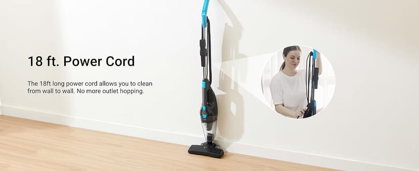 Eureka NES215A Blaze 3-in-1 Swivel Handheld & Stick Vacuum Cleaner, Blue