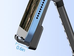 JTEMAN Cell Phone Stand with Bluetooth Speaker and Charging Function,Bluetooth Audio Power Bank Bracket,Birthday Gifts for Men Women,Kitchen Gadgets for Most Phones and Tablets-Black