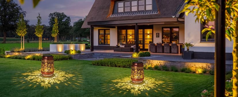 Christmas Gifts for Women, Hummingbird Solar Lanterns Outdoor Waterproof, Garden Decor Birthday Gifts for Women Mom Grandma Sister, Metal Hanging Solar Lights Outside Decorative for Backyard Patio