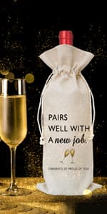 Wine Bag Wedding Gift for Mr and Mrs - Engagement Gift J14