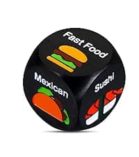 Anniversary Steel Gifts for Him Her Date Night Dice Gift for Boyfriend Girlfriend Wife Husband Couple Women Men Food Dice Decider Sweetest Day Birthday Wedding Valentines Christmas White Elephant