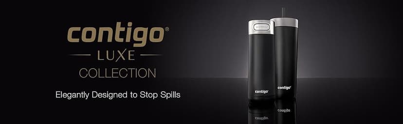 Contigo Luxe Vacuum-Insulated Stainless Steel Thermal Travel Mug 16 Ounces Stainless Steel