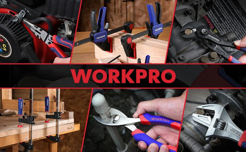 WORKPRO 6.5" Linesman S Screw Extractor Pliers(Combination Pliers) with Unique Non-slip Jaws, Stripped Screw Remover Tool, Lineman Plier for Quickly Removal of Damaged or Rusted Fasteners