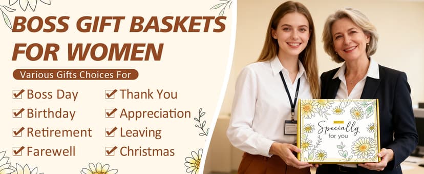 Bosses Day Gifts for Women Her, Cool Boss Lady Gifts for Women Female, Funny Thank You Birthday Christmas Bosses Appreciation Gift Set, Best Office Farewell Leaving Going Away Retirement Gift for Boss