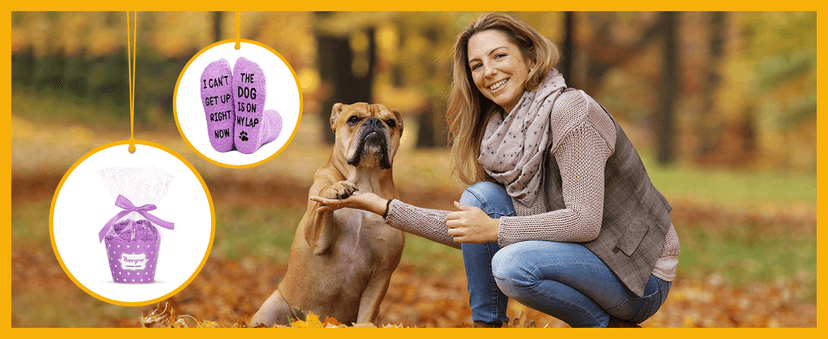 HAPPYPOP Dog Gifts for Women Men - Dog Gifts for Dog Lovers, Funny Dog Christmas Birthday Stockings, Dog Mom Dad Gifts