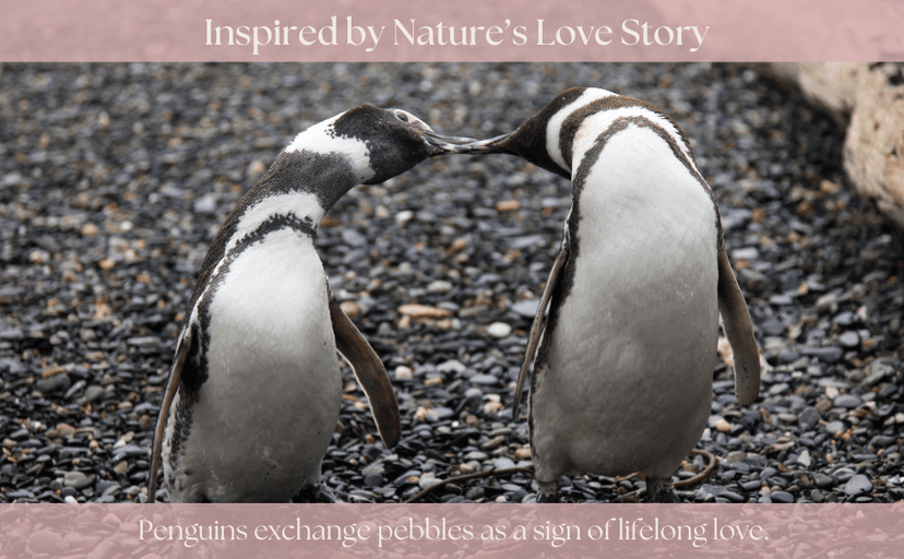 1 Year Anniversary for Boyfriend or Girlfriend - Penguin Pebble Gift- First Wedding Anniversary for Husband or Wife - One Year Together Keepsake