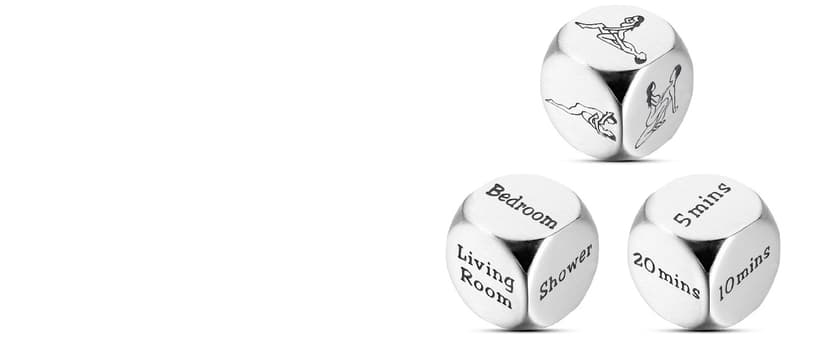 Anniversary Steel Gifts for Him Her Date Night Dice Gift for Boyfriend Girlfriend Wife Husband Couple Women Men Food Dice Decider Sweetest Day Birthday Wedding Valentines Christmas White Elephant
