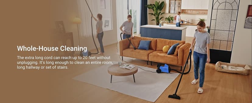 Eureka Bagged Canister Vacuum Cleaner, 3670H w/ 2bags, 3670h-blue