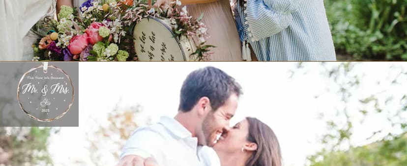 Engagement Gifts for Couples 2025 The Year We Got Engaged Bride to Be Gifts Engagement Gift for Newly Engaged Couples, Her, Women, Him, Friends, Real Glass Christmas Ornaments (Heart-Engaged)