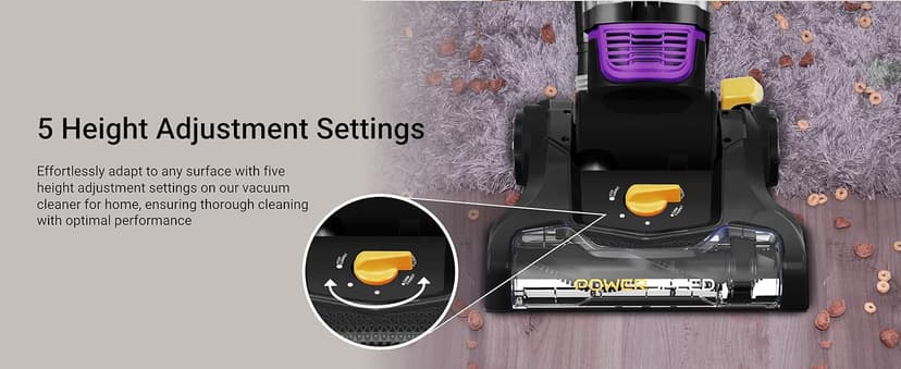 Eureka NEU182B PowerSpeed Bagless Upright Vacuum Cleaner, Purple