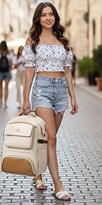 MATEIN Electronics Organizer Travel Case, Water Resistant Cable Organizer Bag for Travel Essentials, Gifts for Men, Storage Bag for Camera Accessories, Phone, Cord & Tablet, Black