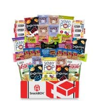 Vegan Snack Box Assortment Care Pacakge Variety Pack (40 Count) | Fathers Day, Holiday, Teachers, Back to School, Date Night, College, Gift Baskets, Student, Birthday, Chips, Office, Military, Gift Ideas