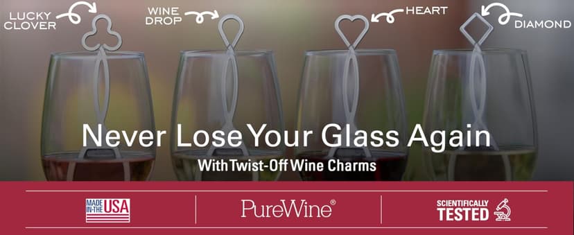 PureWine The Wand Wine Purifier - Red & White Wine Filters for Histamines & Sulfites, Sulfite Remover Sticks, Helps Allergies & Headaches, Gift Accessories for Women & Men - 3 Wands, Silver