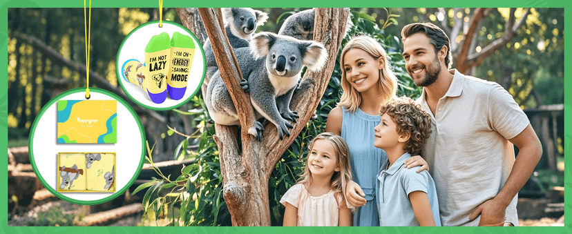 Funny Gift Ideas for Men Women - Koala Panda Socks for Teens, Koala Panda Gifts, Novelty Silly Crazy Socks