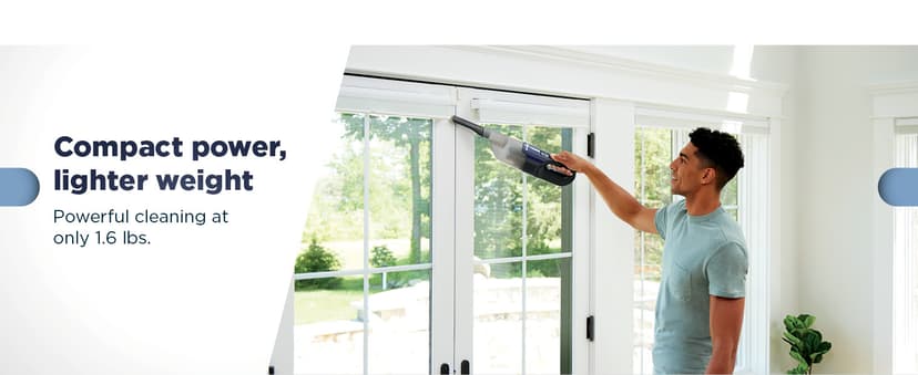 Shark Cyclone PET Handheld Vacuum with 8" Crevice Tool, HyperVelocity Suction, Navy Blue/Grey, CH701