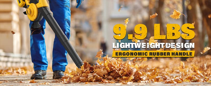 Cordless Leaf Blower & Vacuum, 3-in-1 Leaf Vacuum Mulcher with Bag, 40V 360CFM 5-Speeds Brushless Battery Operated Leaf Blower for Lawn Care with 2 x 4.0Ah Battery & Charger Included