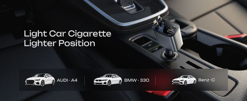 LISEN Retractable Car Charger, 69W USB C Car Accessories Adapter for iPhone 17 USB C Charger Fast Charging, Gifts for Women Men, Travel Essentials, for iPhone 17 Pro Max Air 16 15 14 13 12 Samsung S25