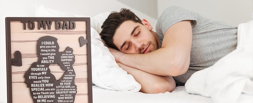 Gifts for Dad from Daughter, Best Dad Ever Gifts, Father s Day Gifts for Dad from Daughter, Daddy Gift Ideas, Dad Christmas Gifts Birthday Gifts, Dad and Daughter Gifts Wooden Silhouette Sign Plaque