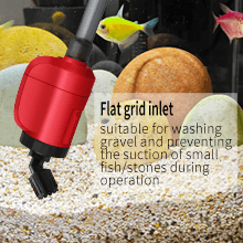 Electric Aquarium Vacuum Gravel Cleaner, 36W 6 in 1 Multifuction Automatic Fish Tank Gravel Cleaner Vacuum for Wash Sand & Water Changer