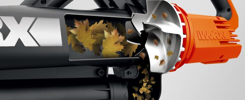 WORX WG509 12 Amp Trivac, 3 in 1 Electric Leaf Blower, Leaf Vacuum & Leaf Mulcher for Lawn Care
