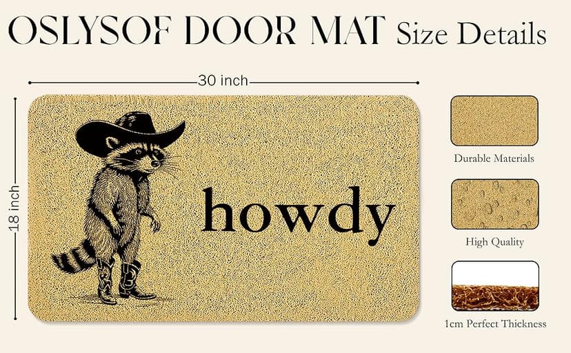 Grandma Grandpa Gifts Door Mat, Grandma and Grandpa's House Funny Doormat for Front Door Indoor Outdoor Porch Entrance Entryway, Gifts for Grandparents Welcome Mat Outside, 17x30 Inches