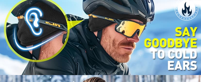 JOEYOUNG Fleece Ear Warmers for Men Women Kids - Winter Headband Ear Muffs Ear Covers for Cold Weather Running Cycling Ski