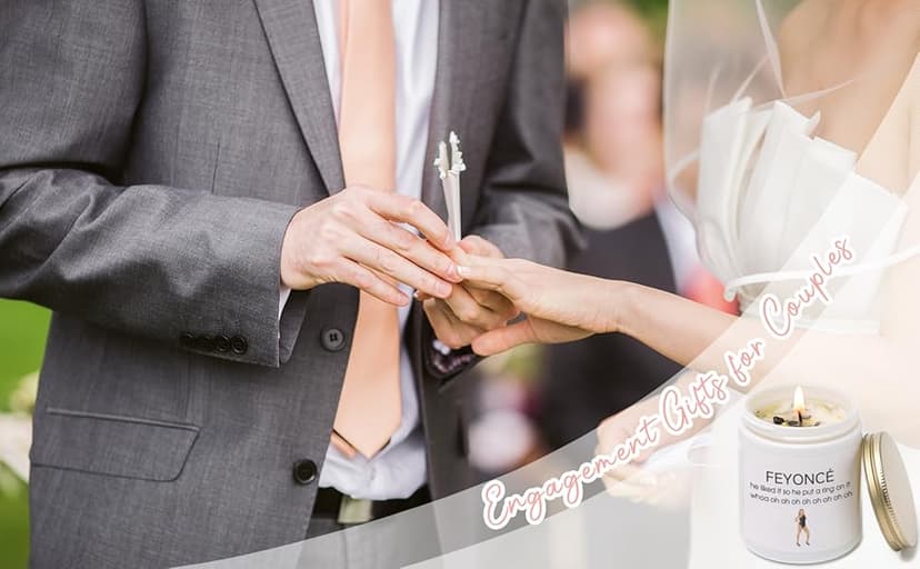 Funny Wedding Gift, Engaged Gift for Bride, Newly Couples, Bridal Shower Wedding Gifts, Newly Engaged Gifts for Her,Feyonce Candle, He Put A Ring on it Candle, Lavender Scented Candles 7oz