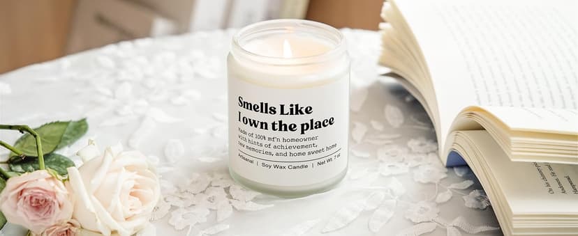 Niyewsor House Warming Gifts, New House/Home Candle, Best Housewarming Gift 2026, Closing Gifts for Home Buyers, New Homeowner, First Apartment Essentials, Handmade, 7oz