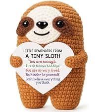 MBL Anniversary for Men Women Her - Funny Small Cute Crochet Duck Gifts for Women Men Wife Husband Girlfriend Boyfriend Fiance Couple Lover Him Birthday Wedding Christmas Stocking Stuffers Present