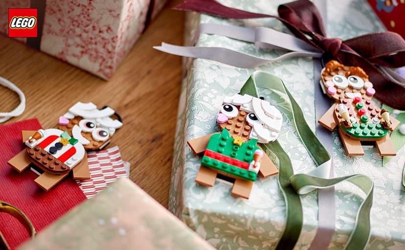 LEGO Gingerbread Ornaments - Christmas Tree Ornaments Building Set for Kids, Boys & Girls, Ages 6+ - 3 Gingerbread Decorations for Tree & Home - Gift Ideas for Kids - 40642