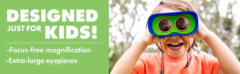 Educational Insights GeoSafari Jr. Kidnoculars, Binoculars for Toddlers & Kids, Easter Basket Stuffers for Kids, Gift for Toddlers Ages 3+