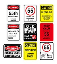 WERNNSAI 60th Birthday Decorations - 9 PCs 60 Years Funny Signs 60s Decorations, 60th Party Yard Garden Banner Table Centerpieces Door Wall Windows Signs Picture Props for Men Women, Happy Bday Old Decor