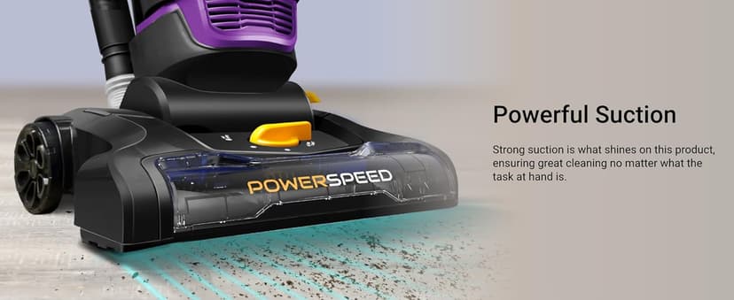 Eureka NEU182B PowerSpeed Bagless Upright Vacuum Cleaner, Purple