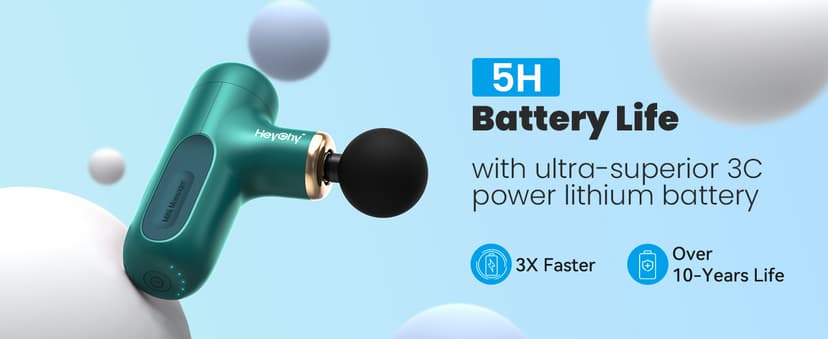 Super Mini Massage Gun, Percussion Deep Tissues Muscle Massager, Compact Sports Travel Massage Gun, Portable Handheld Massager for Office Gifts for Her, Home, Athletes