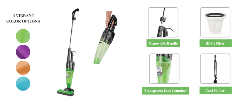 Berghoff Merlin All-in-ONE Corded Vacuum Cleaner with Tools Blue